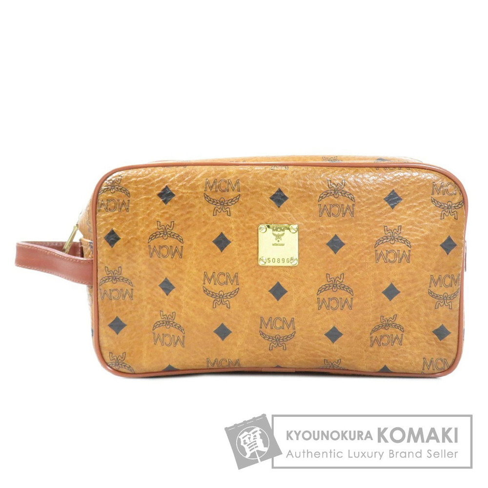 MCM Visetos Crossbody cognac monogram coated canvas Brown